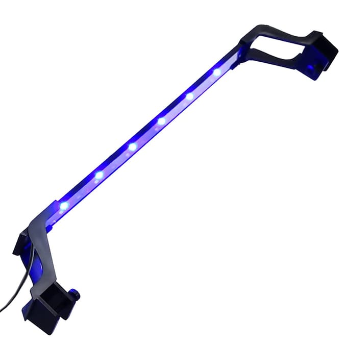 vidaXL - Aquariumlamp - met - klemmen - LED - 55-70 - cm - blauw - en - wit