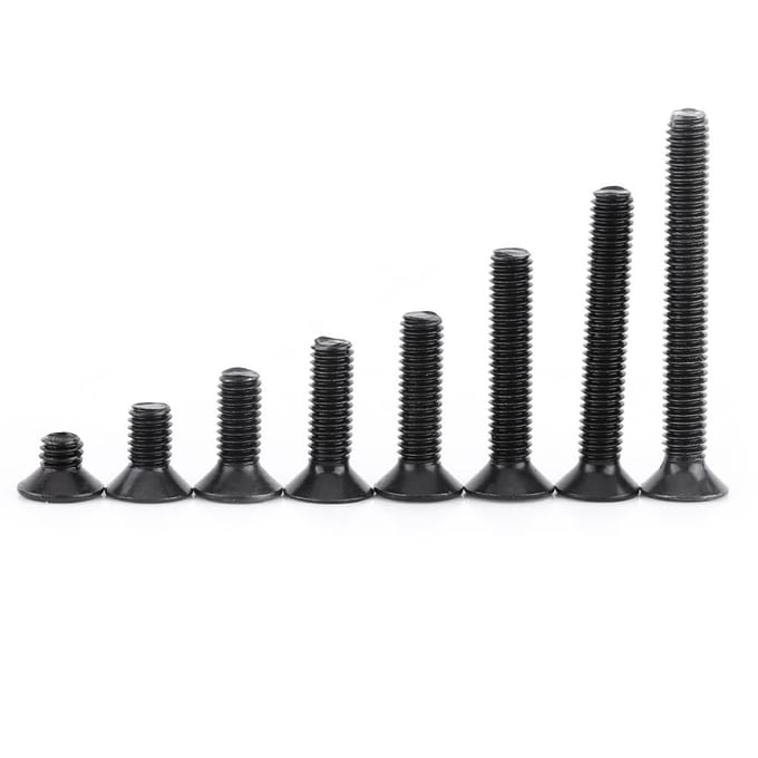 200 Stuks Doos M3 Verzonken Platte Kop Zeskant Socket Schroefbout Machine Bevestigingsmiddel Assortiment Set