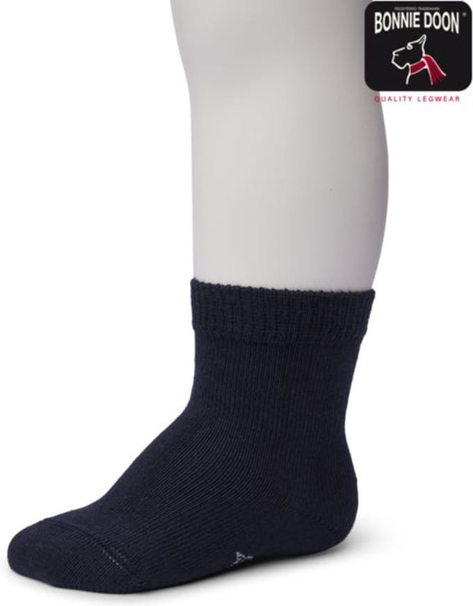 Bonnie Doon Organic Cotton Baby Sock maat 0/4 mnd Dark Blue