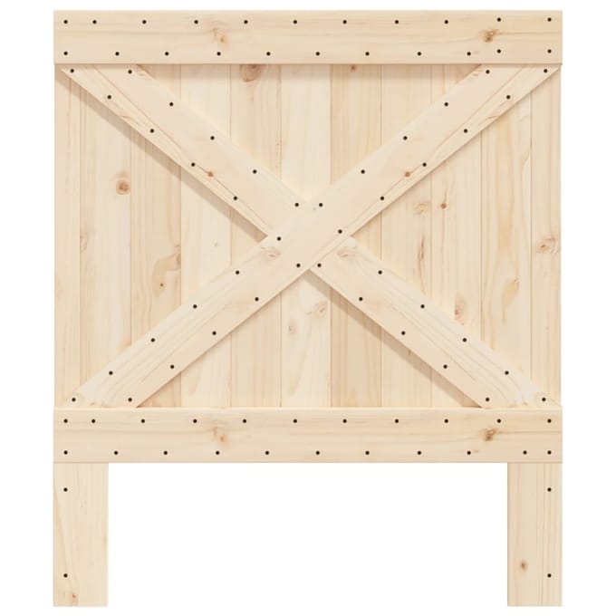 vidaXL - Hoofdbord - 90x104 - cm - massief - grenenhout