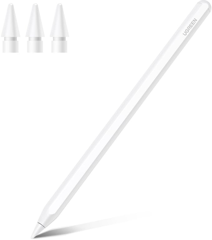 Ugreen - LP653 - stylus met draadloos opladen voor iPad tablets - wit