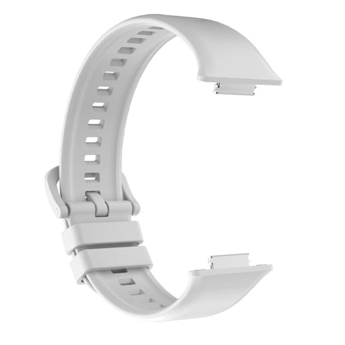 Bracelet de Montre Connectée en Silicone Réglable pour Huawei Watch Fit 2 blanc