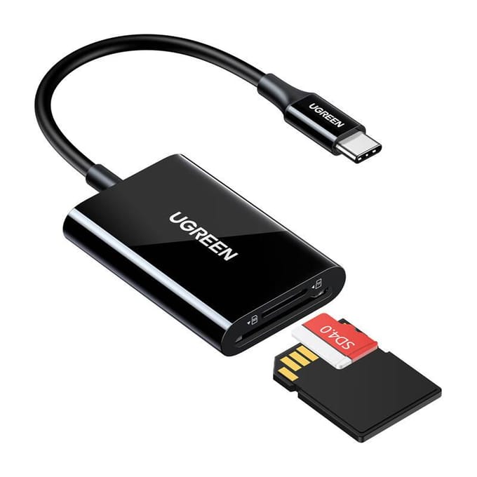 UGREEN CM265 USB-C Kaartlezer, SD - microSD, Zwart