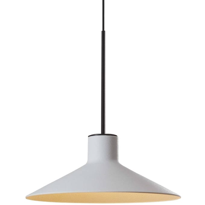 Bover LED hanglamp Platet, zwart/grijs, Ø 20 cm