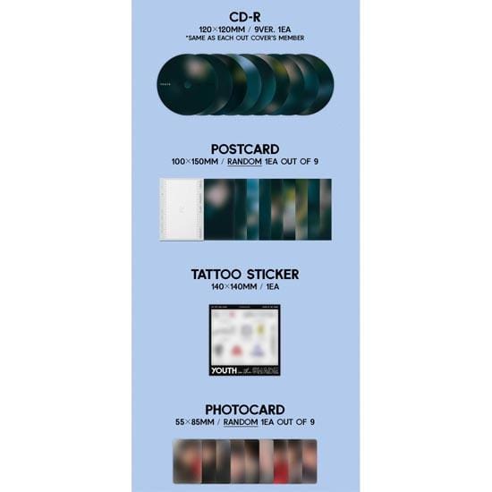 ZEROBASEONE - Het eerste minialbum [JEUGD IN DE SCHADUW] (Digipack ver.) SET