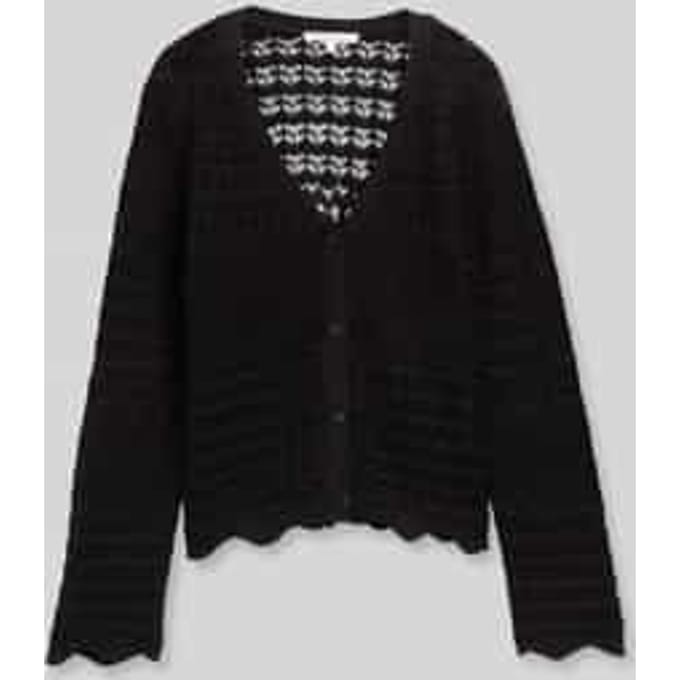 relaxed fit gebreid jack van katoenmix in gebreide look