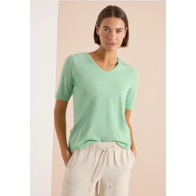 Basic Shirt met V-hals