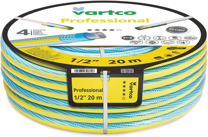 Flexibele tuinslang 4-laags - UV-bestendig en anti-twist irrigatieslang 20m