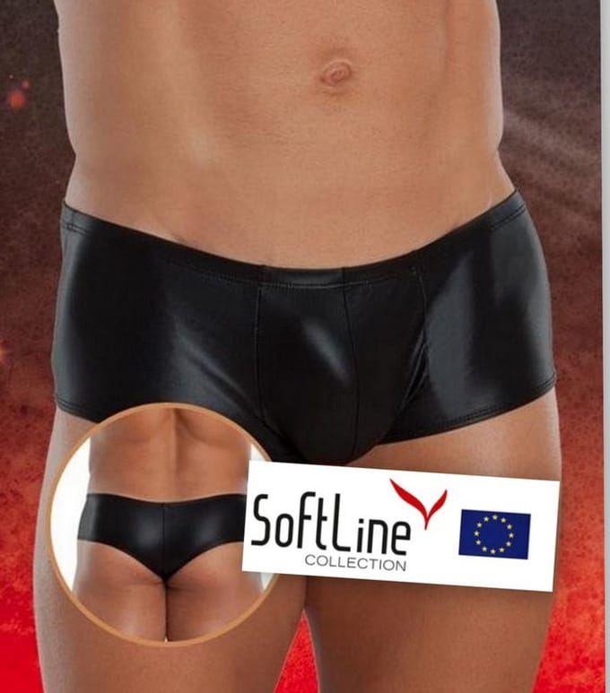 SoftLine Collection - Spannende zijden herenslip Zwart XL