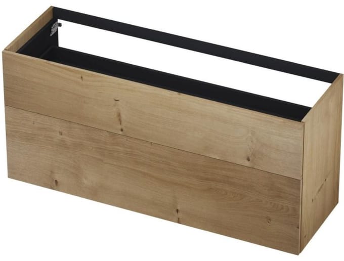 INK - Onderkast 2 Laden Push To Bestaande Uit: - 1400x450x650 Mm - Ash Grey Fineer