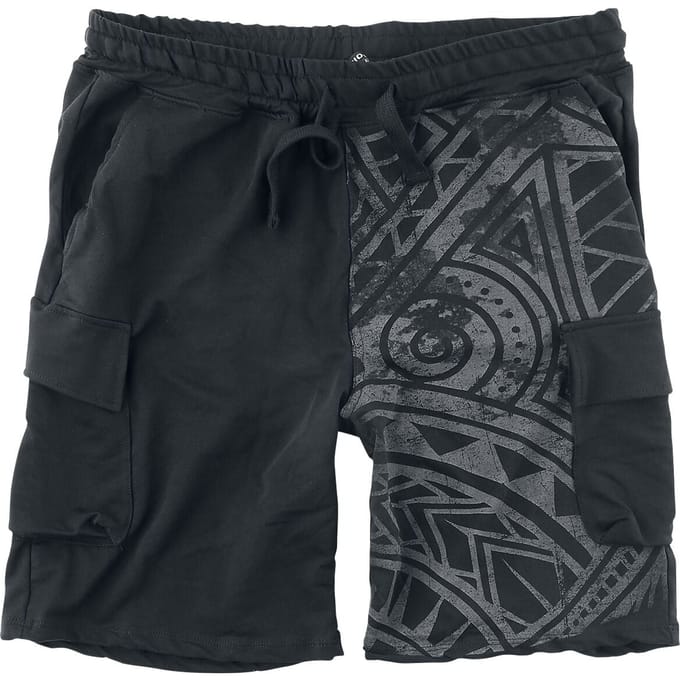 Outer Vision - Gothic Shorts - Origins Tattoo - S tot XL - voor Mannen - zwart
