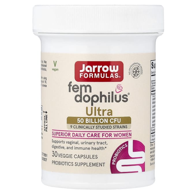 Jarrow Formulas, Fem-Dophilus® Ultra, 30 vegetarische capsules