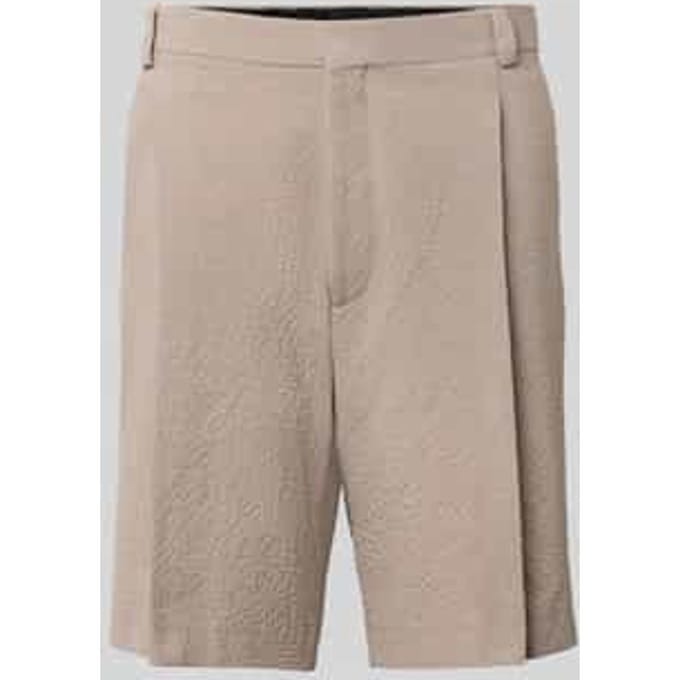 wide fit chino short van katoenmix