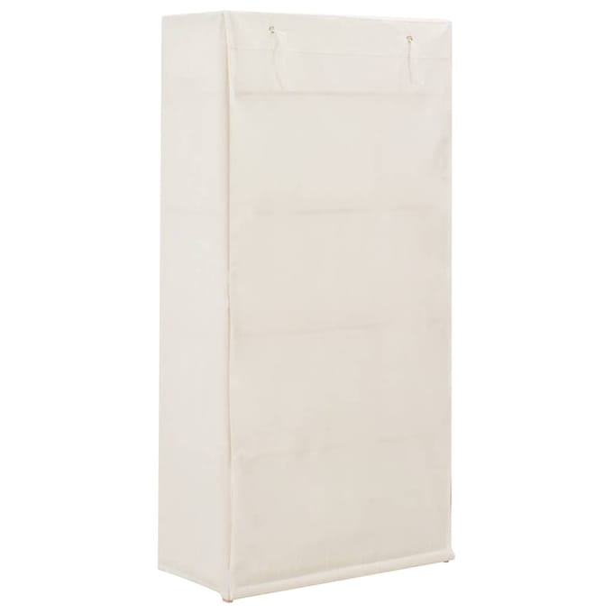 vidaXL - Kledingkast - 79x40x170 - cm - stof - wit