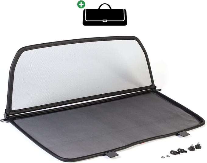 Windscherm Saab 900 NG/9.3 YS3D | 1994-2003 | incl. luxe opbergtas | Zwart
