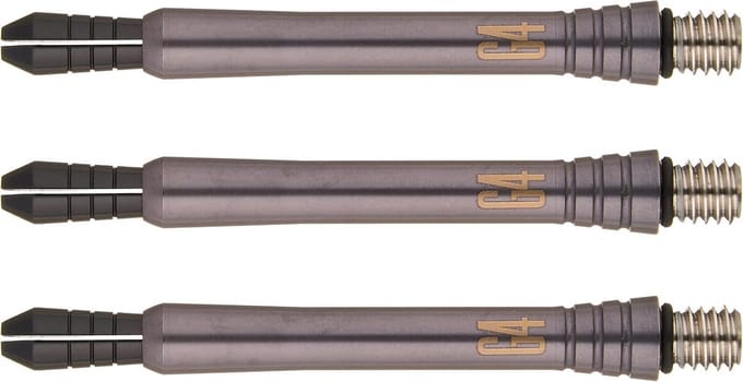 Titanium Dartschachten Zwart voor Alle Darts Standaard 2BA Schroefdraad