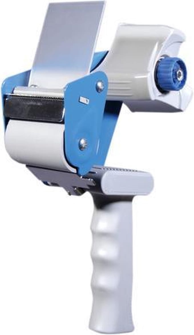 Raadhuis tape dispenser - handdozensluiter - grijs/blauw