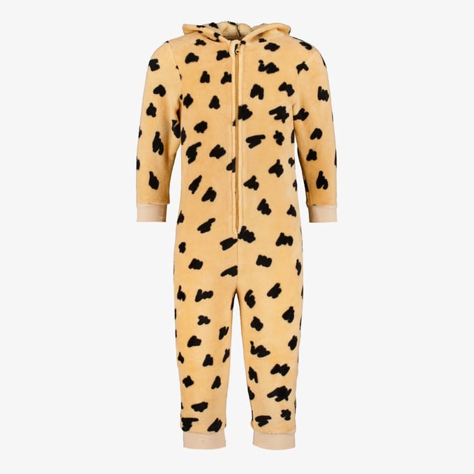 Thu!s cheetah onesie beige - Maat 110/116