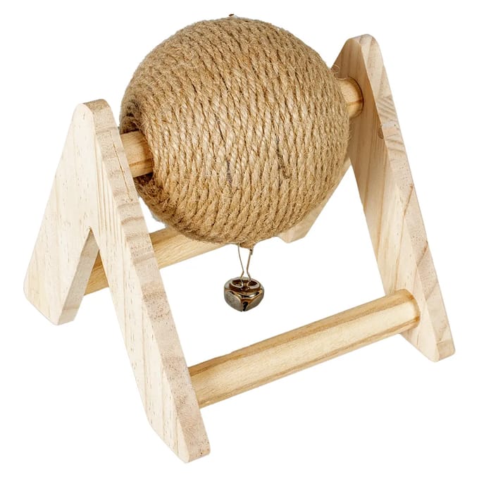 duvoplus Sisal Krabbal - Konijnen & Knaagdieren - 17x17x16cm Houtkleurig