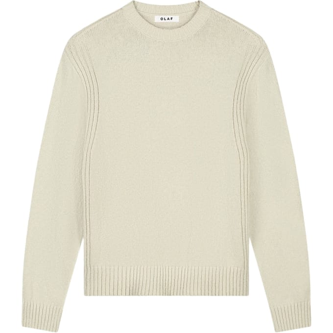 Olaf Essential Knitted Crewneck Sweaters Off White M250700