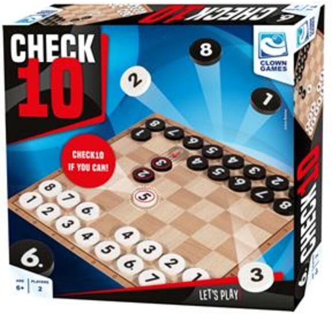Clown Games Check-10 Board Game