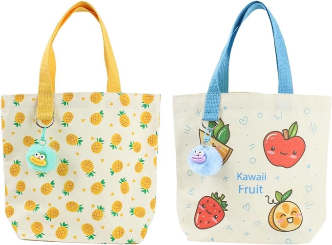 Dailygoods- Boodschappentas Compact - Opvouwbaar - 2 Stuks - Canvas - Multi-functioneel - Ideaal voor Groenten en Fruit - Shopper