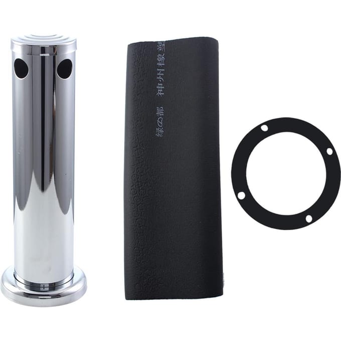 Tour de Kegerator à Bière Pression Réglable en Acier Inoxydable 3  Outil Distributeur de Bière(Robinet triple) black