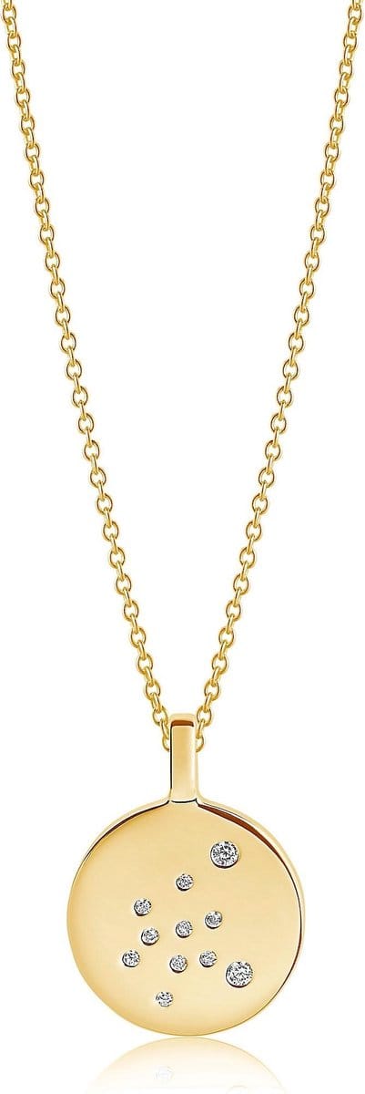 Sif Jakobs ZODIACO AQUARIUS PENDANT SJ-P1064-CZ-YG-45