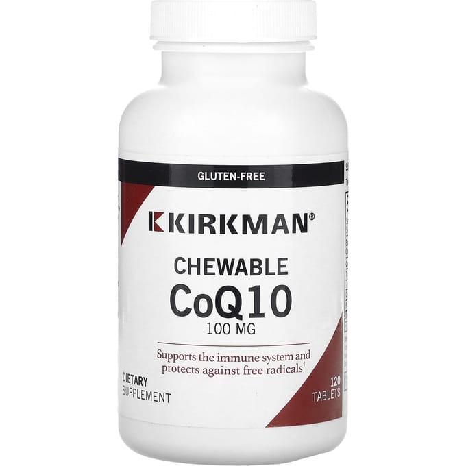 Kirkman Labs, CoQ10 à croquer, 100 mg, 120 comprimés