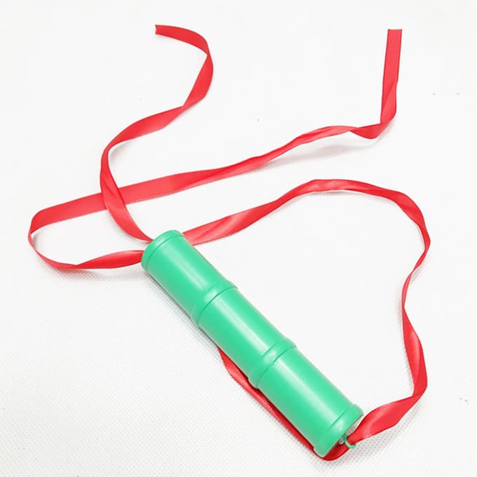 Halloween Props Bamboe Stok Kwadratisch Element Strips Cosplay Props voor Feestaccessoires red