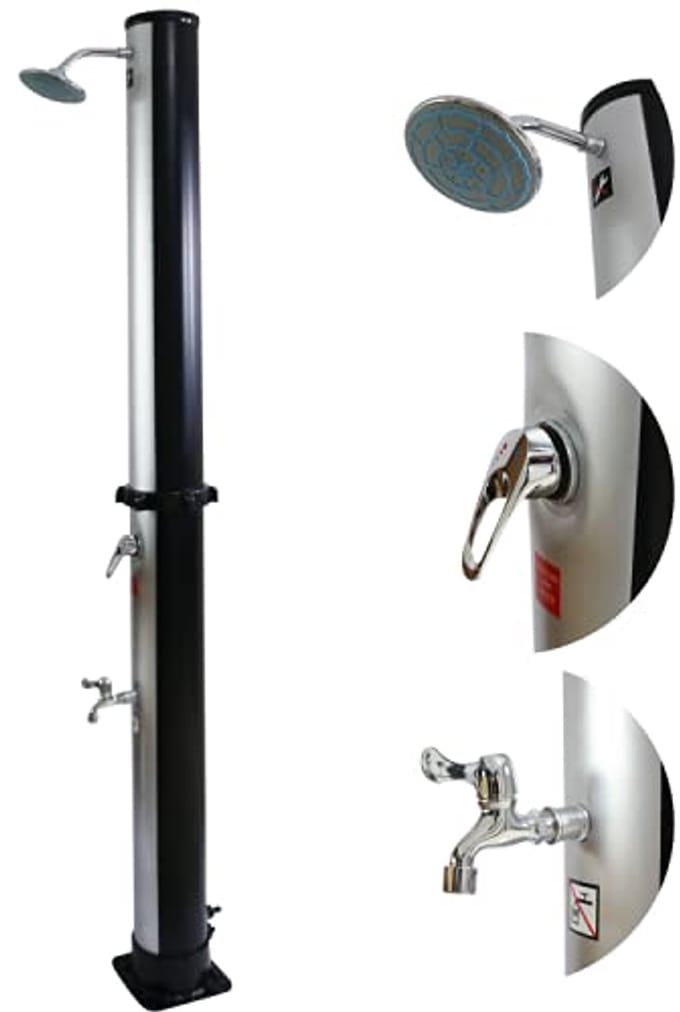 Tuindouche 20 liter - Zilver - Campingdouche en Zwembaddouche