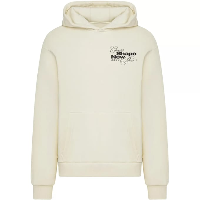 Mister Tee - Classic Shape New Power Fluffy Hoodie/trui - S - Creme