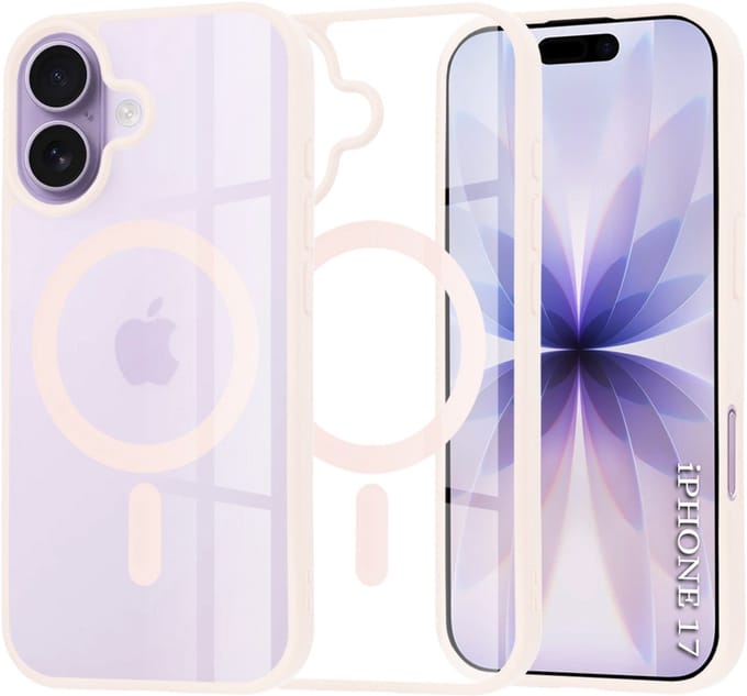 Techsuit MagSafe Pro - Hoesje - iPhone 17 - Nuderoze - MagSafe