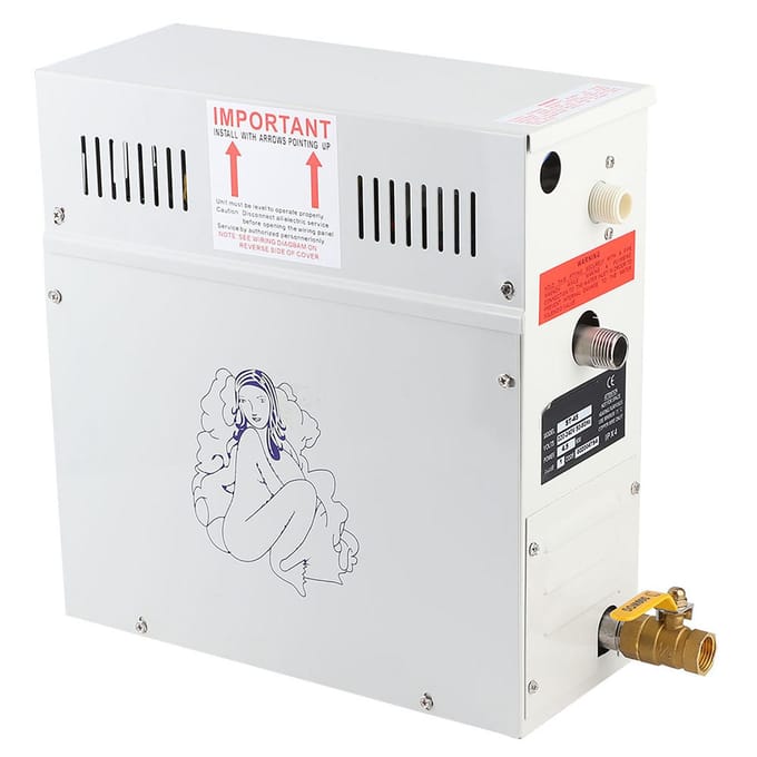 4.5KW 220V Stoomgenerator Douche Sauna Stoomcabine Heater voor Thuis Sauna SPA wit