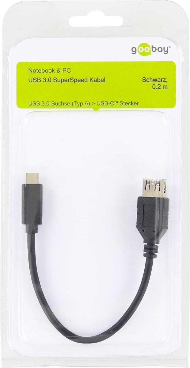 Pro Sync & Charge Super Speed USB-C Aan USB-A 3.0 extension cable