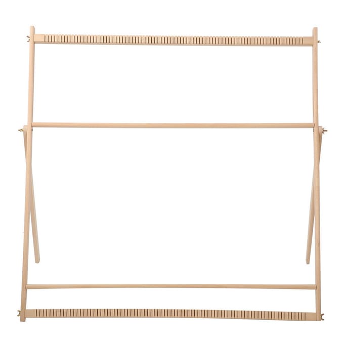 DIY Houten Handweefmachine Verstelbare Beugel Wandtapijt Wol Breigerei beige