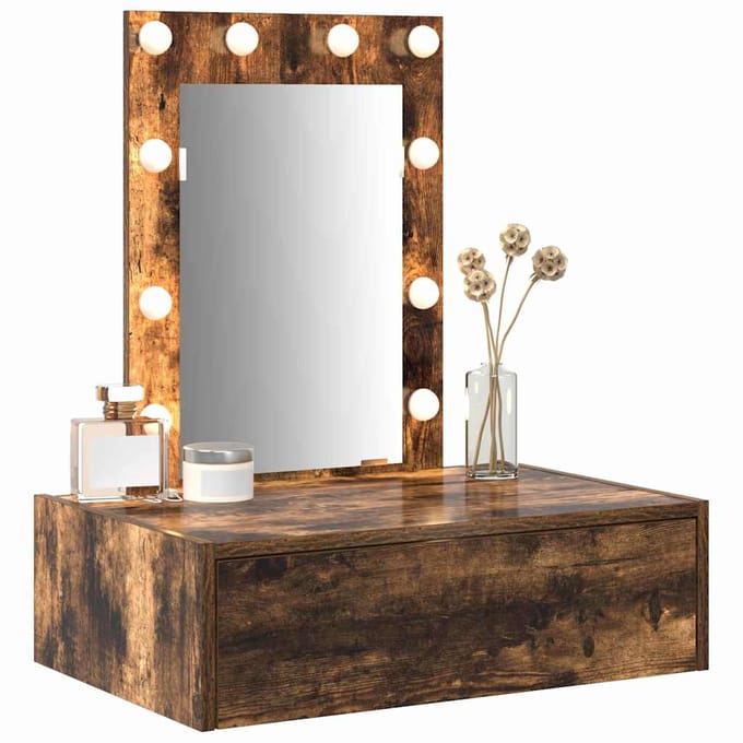 vidaXL - Kaptafel - Bruin - 60 - x - 40 - x - 70 - cm - Bewerkt - hout