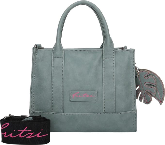 Fritzi aus Preußen Schoudertas Handtas Eco Square Crossbody Bag Leaf Groene