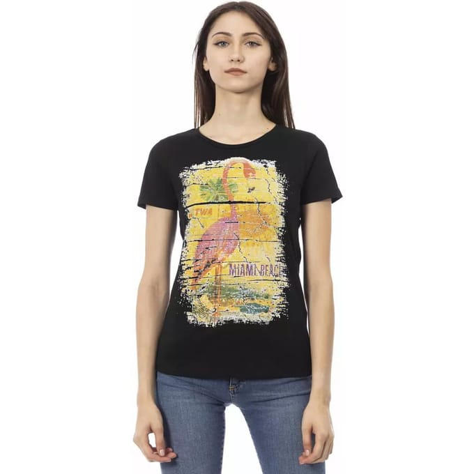 Flamingo Print T-Shirt Casual Stijl