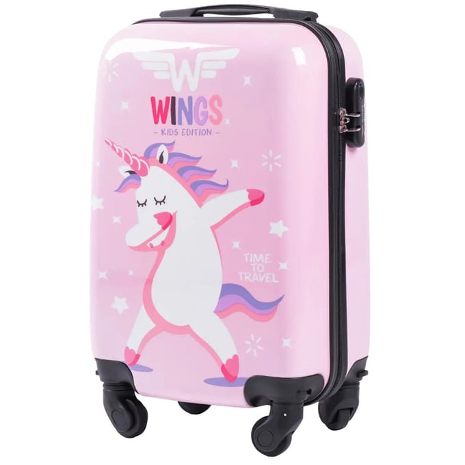 Kinder handbagagekoffer Wings Jay Unicorn 18"