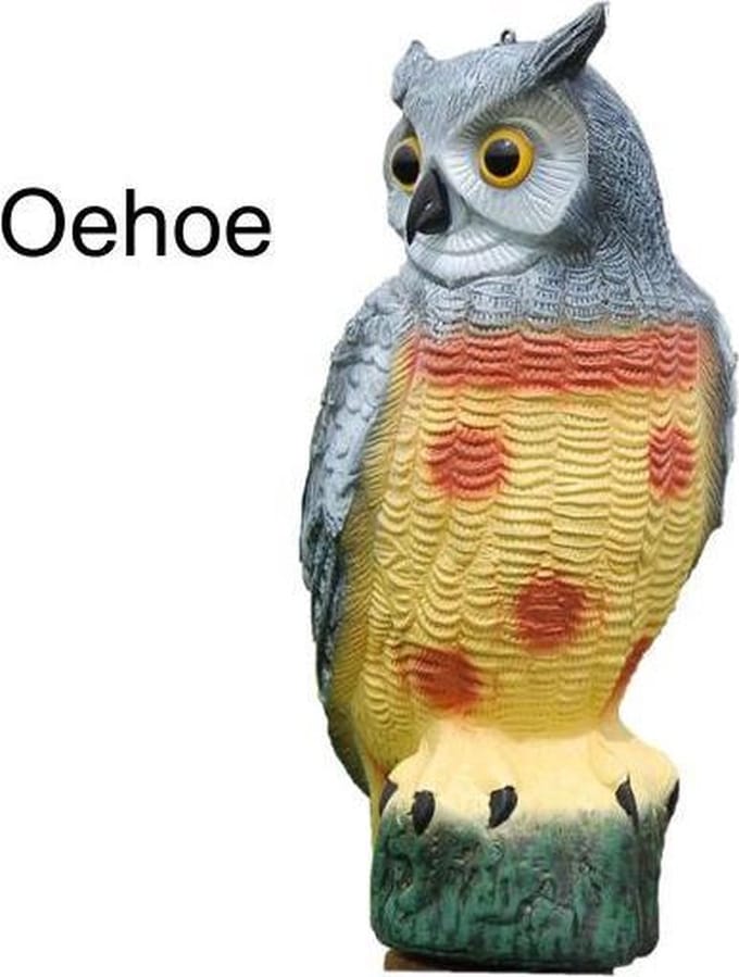 Nep Uil - Vogelverschrikker Oehoe uil - plastic uil