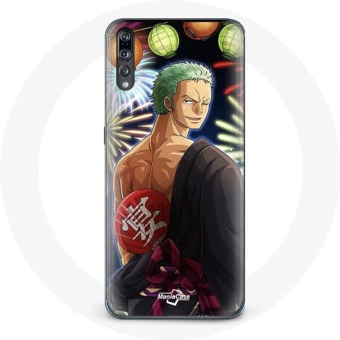 Coque pour Huawei P20 One Piece Joyeux noël Zoro Anime Manga