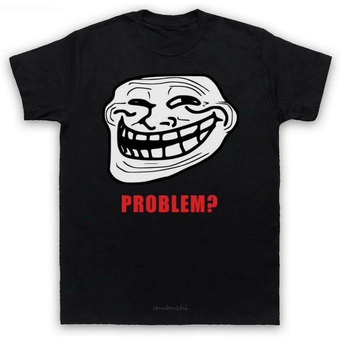 Comics Grappige Troll Grappen Internet Man 5XL