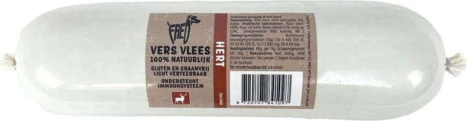 Freds Gestoomd Vers Vlees Worst Hert Graan En Glutenvrij