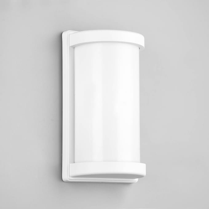 Reality Leuchten Buitenwandlamp Puelo, drukgegoten aluminium, wit