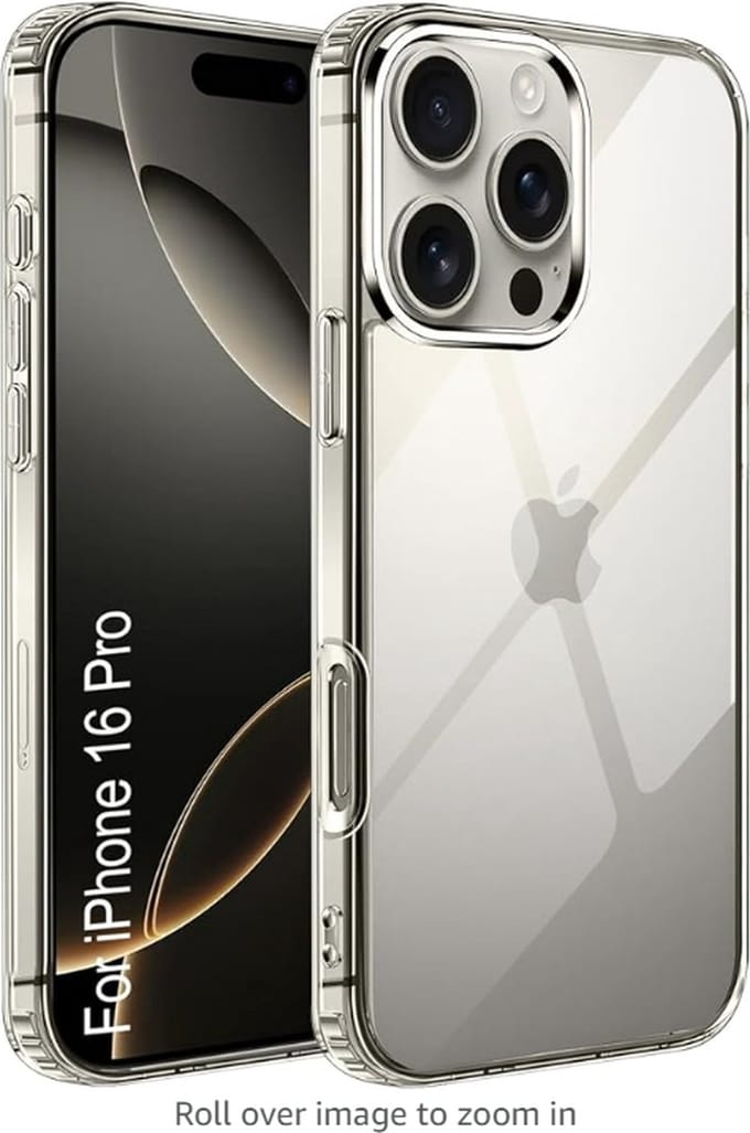 For iPhone 16 Pro Back Case Cover |Ultra Hybrid Camera and Drop Protection Back Case Cover for iPhone 16 Pro