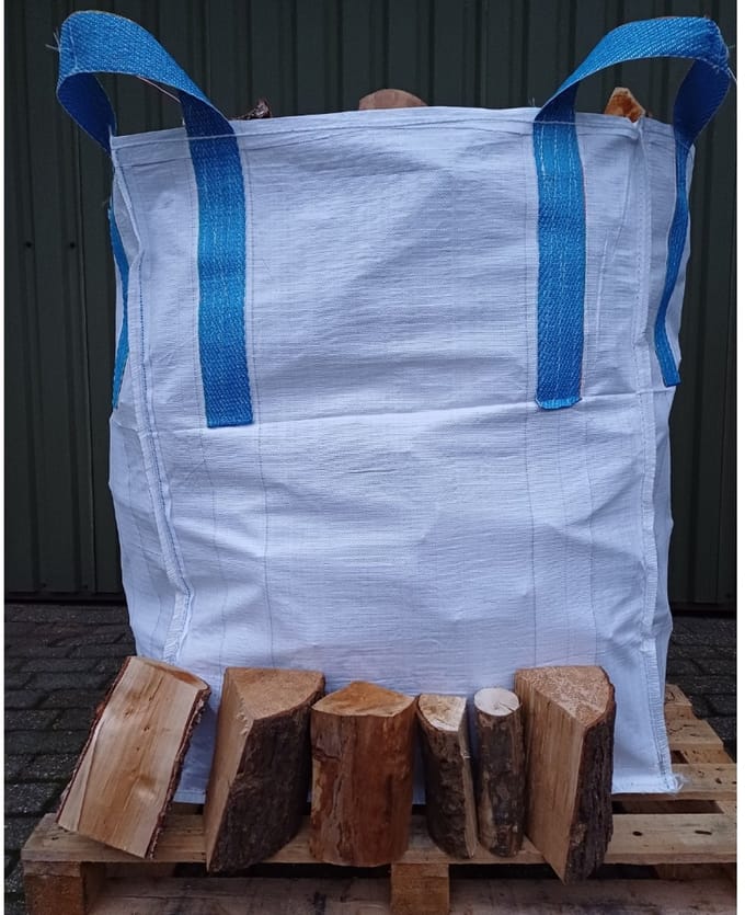 Haardhout mix, Eik, Beuk | Big Bag van 1,0 kuub