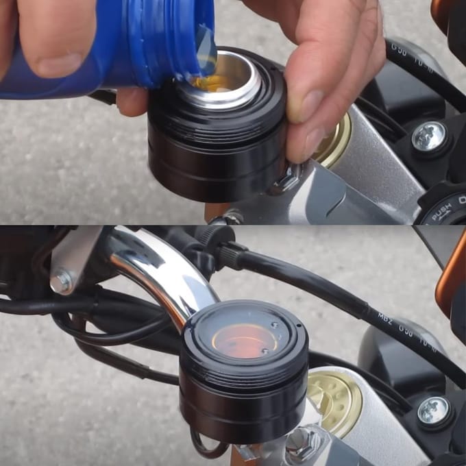 Motorkettingsmeerapparaat Olieman Motorsmeersysteem Gemodificeerde accessoires Handmatige bediening zwart
