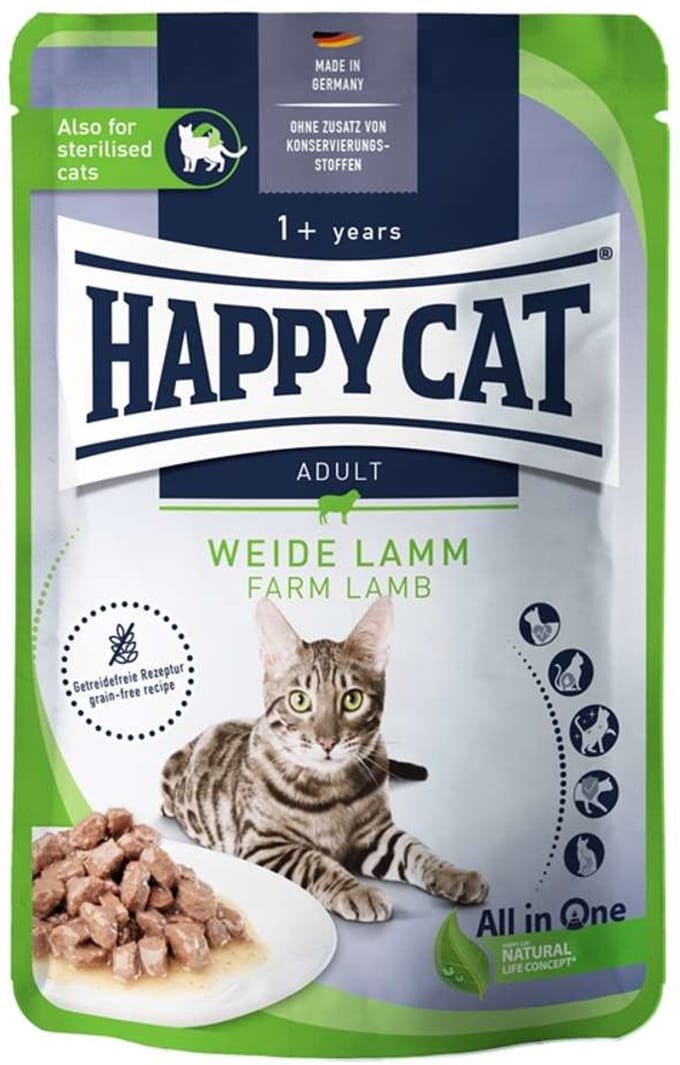 Happy Cat - Culinaire Zak 20x85g - Lam van de Weide