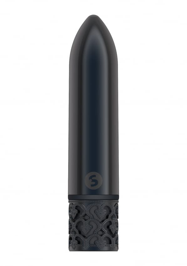 Royal Gems - Krachtige oplaadbare vibrator Bullet - Zwart